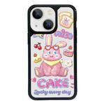 For iPhone 13 mini Exclusive Design Style PC Full Coverage Pattern Phone Case(CAKE Rabbit)