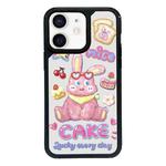 For iPhone 12 mini Exclusive Design Style PC Full Coverage Pattern Phone Case(CAKE Rabbit)