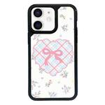 For iPhone 12 mini Exclusive Design Style PC Full Coverage Pattern Phone Case(Bow Tie)