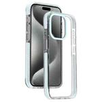 For iPhone 15 Pro Max Candy Series 3 in 1 Highly Transparent PC Phone Case(Blue)