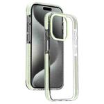 For iPhone 15 Pro Max Candy Series 3 in 1 Highly Transparent PC Phone Case(Fluorescent Green)