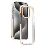 For iPhone 15 Pro Max Candy Series 3 in 1 Highly Transparent PC Phone Case(Orange)