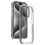 For iPhone 15 Pro Max Candy Series 3 in 1 Highly Transparent PC Phone Case(Black)