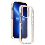 For iPhone 13 Pro Candy Series 3 in 1 Highly Transparent PC Phone Case(Orange)