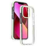 For iPhone 13 Candy Series 3 in 1 Highly Transparent PC Phone Case(Fluorescent Green)