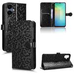 For Samsung Galaxy A06 5G Honeycomb Dot Texture Leather Phone Case(Black)