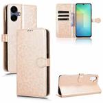 For Samsung Galaxy A06 5G Honeycomb Dot Texture Leather Phone Case(Gold)