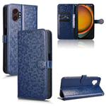 For Samsung Galaxy Xcover 7 Pro Honeycomb Dot Texture Leather Phone Case(Blue)