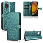 For Samsung Galaxy Xcover 7 Pro Honeycomb Dot Texture Leather Phone Case(Green)
