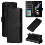 For Samsung Galaxy Z Fold5 5G Multifunctional Horizontal Flip Leather Phone Case with Three Card Slot(Black)