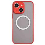 For iPhone 15 Hawkeye Skin Feel MagSafe Phone Case(Red)