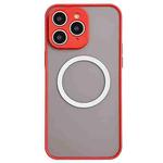 For iPhone 11 Pro Max Hawkeye Skin Feel MagSafe Phone Case(Red)