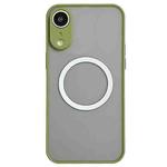 For iPhone XR Hawkeye Skin Feel MagSafe Phone Case(Army Green)