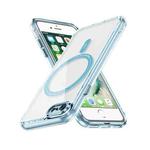 For iPhone 7 / 8 / SE 2022 Airbag Magsafe PC Hybrid TPU Phone Case(Clear Blue)