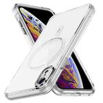 For iPhone XR Airbag Magsafe PC Hybrid TPU Phone Case(Transparent)