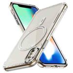 For iPhone XS Max Airbag Magsafe PC Hybrid TPU Phone Case(Transparent)