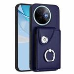 For vivo Y39 5G / Y300i Organ Card Bag Ring Holder Phone Case(Blue)
