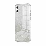 For Samsung Galaxy A07 Gradient Glitter Powder Electroplated Phone Case(Transparent)