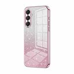 For Samsung Galaxy A17 Gradient Glitter Powder Electroplated Phone Case(Pink)