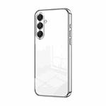 For Samsung Galaxy A17 Transparent Plating Fine Hole Phone Case(Silver)