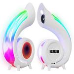 G69 Abyss Light RGB Colorful Desktop Bluetooth Speaker(White)