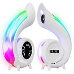 G69 Pro LED Lyrics Screen RGB Colorful Desktop Bluetooth Speaker(White)