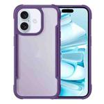 For iPhone 16 Skin Feel Frosted PC Hybrid TPU Phone Case(Purple)