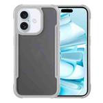 For iPhone 16 Plus Skin Feel Frosted PC Hybrid TPU Phone Case(Grey)