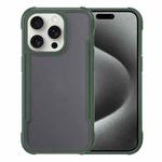 For iPhone 15 Pro Max Skin Feel Frosted PC Hybrid TPU Phone Case(Green)