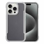 For iPhone 15 Pro Max Skin Feel Frosted PC Hybrid TPU Phone Case(Grey)