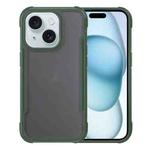 For iPhone 15 Skin Feel Frosted PC Hybrid TPU Phone Case(Green)