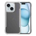 For iPhone 15 Skin Feel Frosted PC Hybrid TPU Phone Case(Grey)