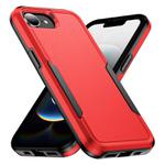 For iPhone 16e Pioneer Armor Heavy Duty PC + TPU Phone Case(Red+Black)