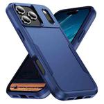 For iPhone 17 Pro Pioneer Armor Heavy Duty PC + TPU Phone Case(Blue)