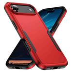 For iPhone 17 Air Pioneer Armor Heavy Duty PC + TPU Phone Case(Red+Black)