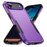 For iPhone 17 Air Pioneer Armor Heavy Duty PC + TPU Phone Case(Purple+Black)