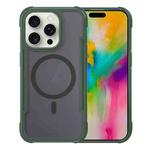 For iPhone 16 Pro Skin Feel Frosted MagSafe Magnetic PC Hybrid TPU Phone Case(Green)