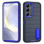 For Samsung Galaxy S24 5G Defender Gen2 Rugged PC + Silicone Phone Case with Holder(Dark Blue)