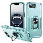 For iPhone 16e Pioneer Armor Heavy Duty PC + TPU Phone Case with Holder(Green)