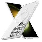 For Samsung Galaxy S23 Ultra 5G Airbag Magsafe PC Hybrid TPU Phone Case(Transparent)