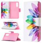 For OPPO Find X2 Neo Colored Drawing Pattern Horizontal Flip Leather Case with Holder & Card Slots & Wallet(Sun Flower)