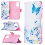 For Samsung Galaxy Note 20 Colored Drawing Pattern Horizontal Flip Leather Case with Holder & Card Slots & Wallet(Butterfly Love)