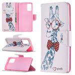 For Samsung Galaxy Note 20 Colored Drawing Pattern Horizontal Flip Leather Case with Holder & Card Slots & Wallet(Deer)