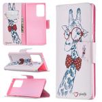 For Samsung Galaxy Note 20 Ultra Colored Drawing Pattern Horizontal Flip Leather Case with Holder & Card Slots & Wallet(Deer)