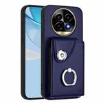 For Realme 13 Pro / 13 Pro+ 5G Organ Card Bag Ring Holder Phone Case(Blue)