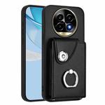 For Realme 13 Pro / 13 Pro+ 5G Organ Card Bag Ring Holder Phone Case(Black)
