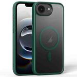 For iPhone 16e Frosted MagSafe Magnetic Phone Case(Dark Green)