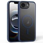 For iPhone 16e Frosted MagSafe Magnetic Phone Case(Titanium Blue)