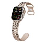 For Apple Watch Ultra 2 49mm English Letters Style Butterfly Buckle Silicone Watch Band(Walnut Black)