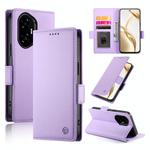 For Honor 300 Pro / 300 Ultra Side Buckle Magnetic Frosted Leather Phone Case(Purple)